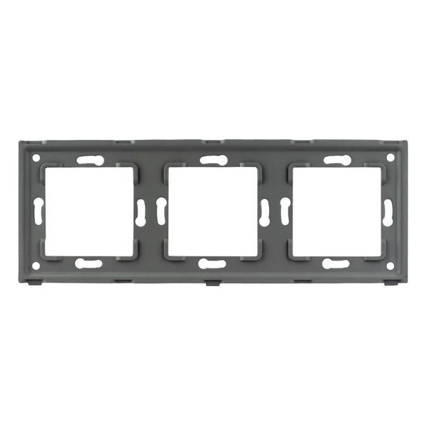 Quadro para Interruptor de Luz Ledkia 4472 Alumínio Cristal