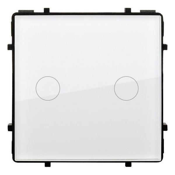 Interruptor Duplo Ledkia Modern 5171 Tátil Remoto Cristal PC