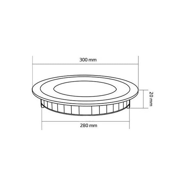 Placa LED Ledkia A+ 24 W 2000 Lm (Branco Neutro 4000K - 4500K)