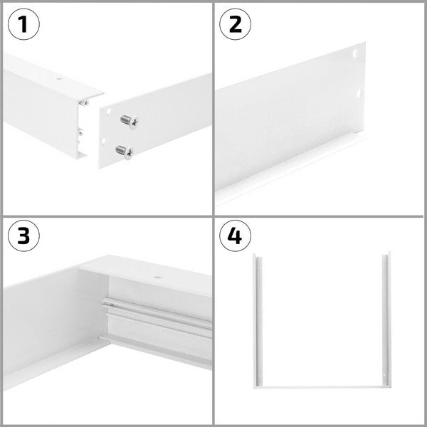 Moldura Embutida para Painéis de LED Ledkia