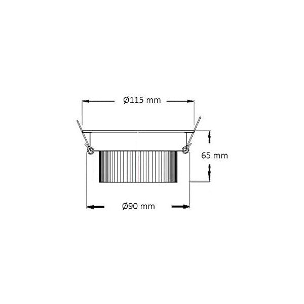 Foco Downlight LED Ledkia A+ 12 W 960 Lm (Branco frio 6000K)