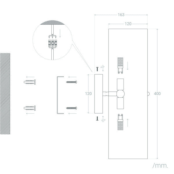 Luz de Parede Ledkia Daily 60 W