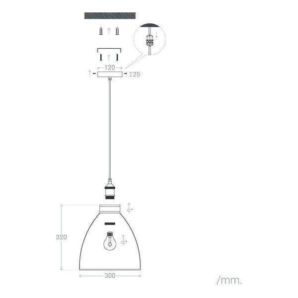 Candeeiro de teto Ledkia Birdo 60 W