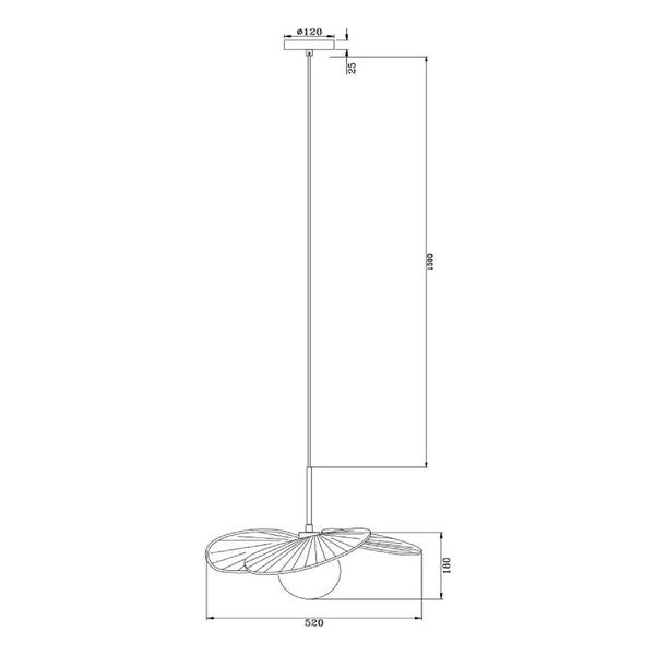 Candeeiro de teto Ledkia Majilily 40W