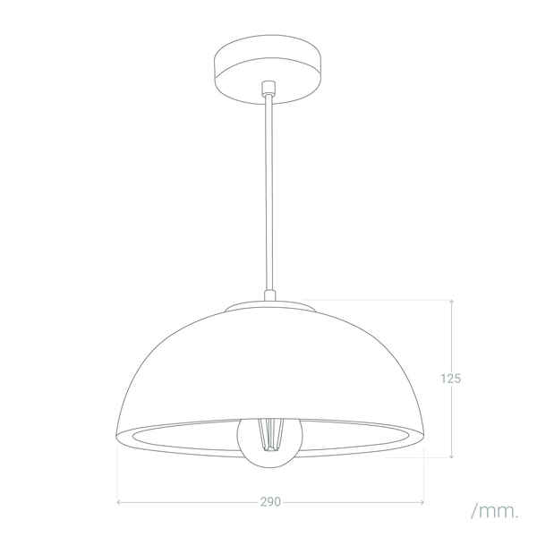 Candeeiro de teto Ledkia Crowe 40 W