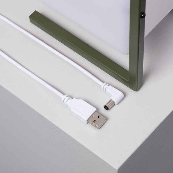 Lâmpada de Mesa Ledkia Tiber Verde Polietileno 3W 220 LM