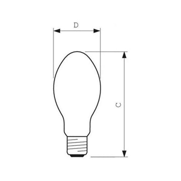 Lâmpada de sódio Philips A+ 150 W 16100 Lm (Branco Quente 2000K)