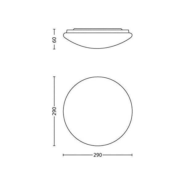 Teto LED Philips Twirly 12 W 1400 lm (Branco Quente 2700K - 3200K)