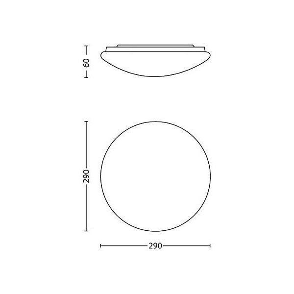 Teto LED Philips Twirly 12 W 1400 lm (Branco Quente 2700K - 3200K)