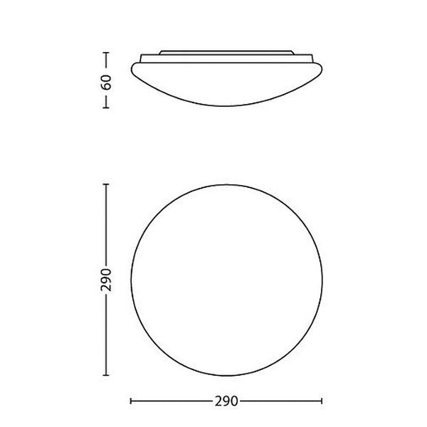 Teto LED Philips Twirly 12 W 1400 lm (Branco Quente 2700K - 3200K)