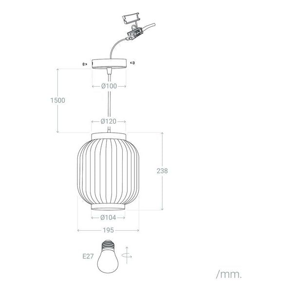 Candeeiro de teto Ledkia Irazu Jeko 40 W